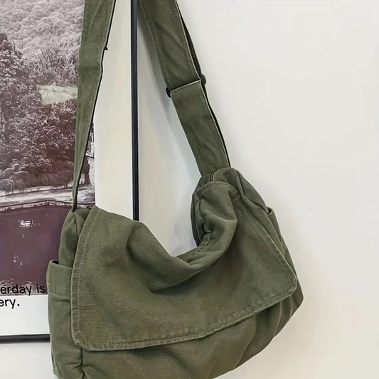 Women's Messenger Vintage Handbag Canvas Shoulder Casual Hand /Cross-body Bag