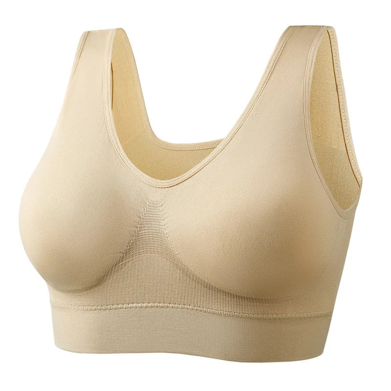 Ladies Seamless Breathable Wire Free Push-Up Bralette Comfortable And Padded For Your Comfort. Sz S-6XL