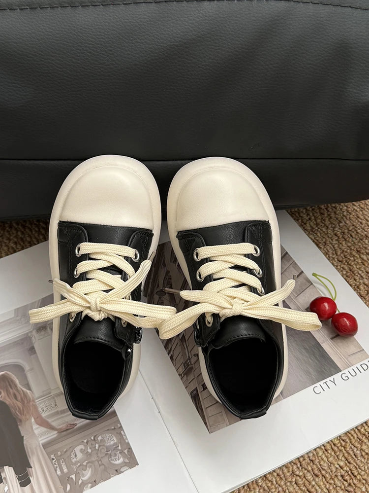 Children's Boots Autumn and Winter New Korean Style Short Boots for Boys and Girls Waterproof Mid-Calf Baby Girl Leather Boots Fashionable Brand Shoes