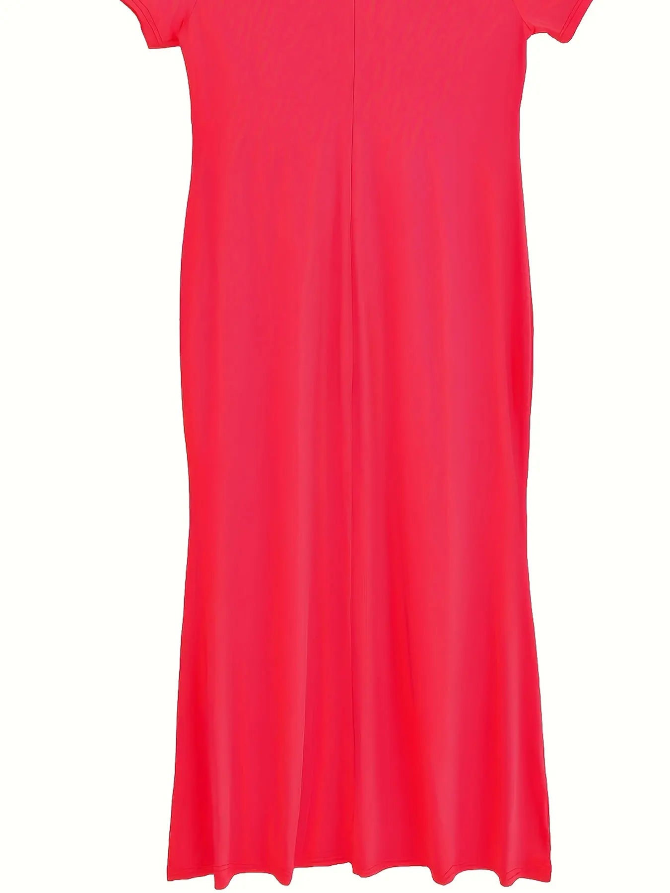 Women's Large Size Woven Summer Festival Solid Color Dress