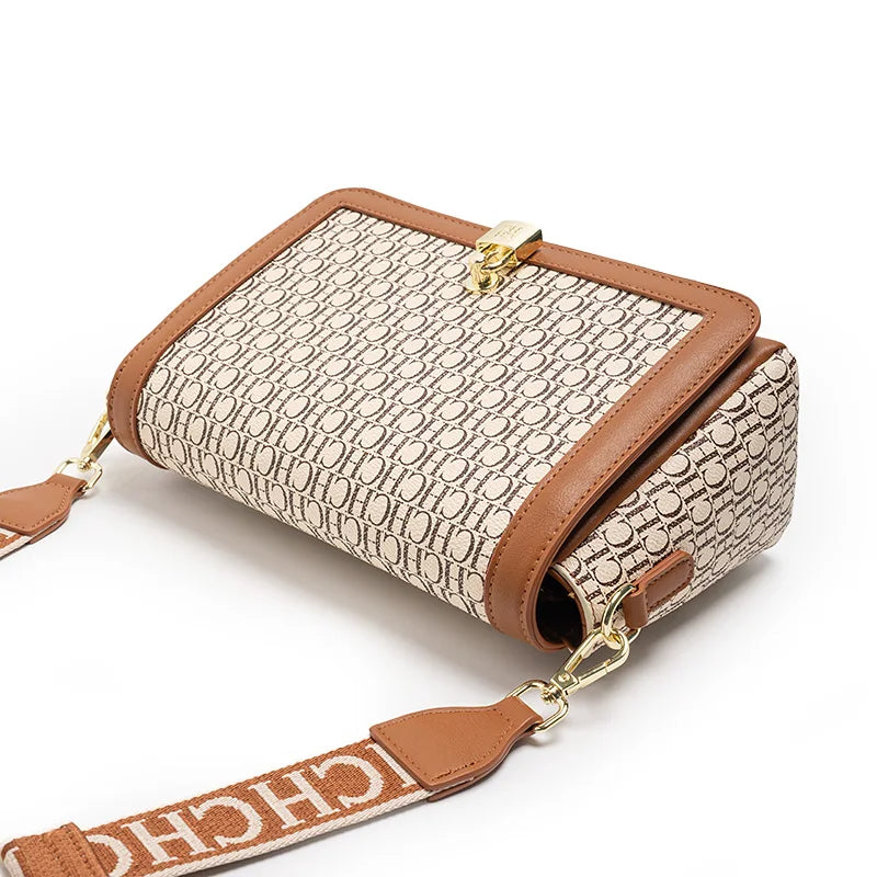 Women's Shoulder Elegant Cross-body Letter Embossed Printed Design.
