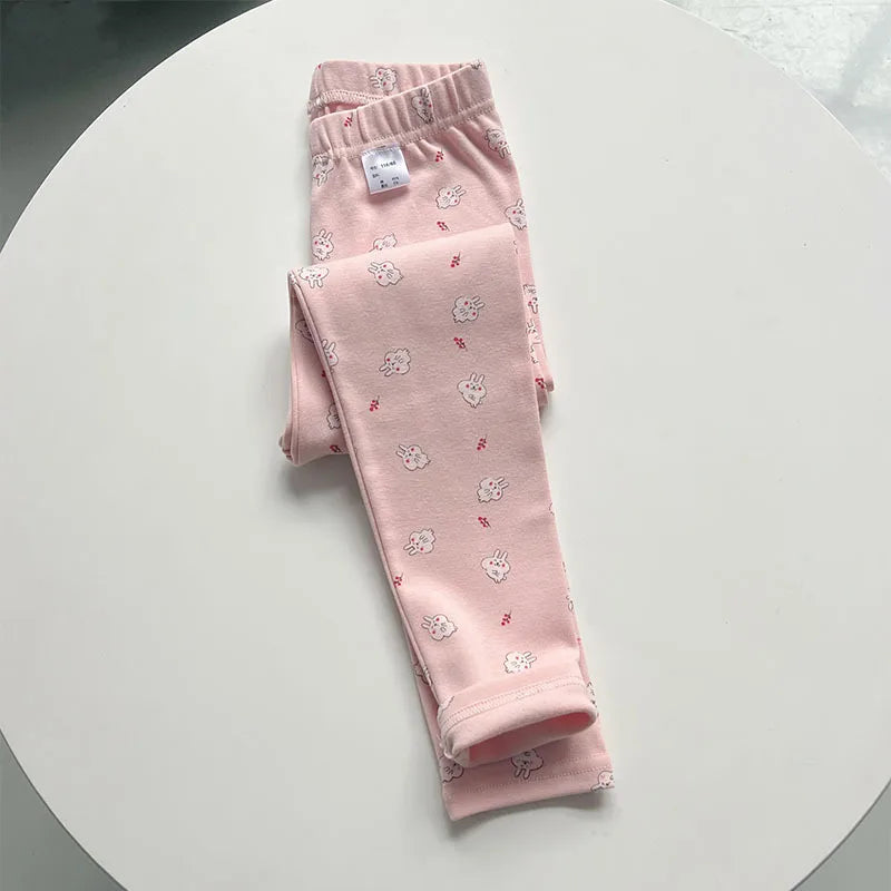 Girls Legging Autumn Winter Pants For Kids Thick Cotton Elastic Children Pants Versatile Slim Toddler Tights Baby Teen Clothing