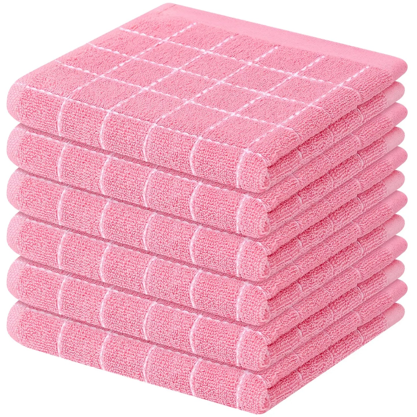 Homaxy 4Pcs New Cotton Dish Towels 100% Ultra Soft And Absorbent Kitchen Towels Soft Household Cleaning Tools Kitchen Wash Cloth
