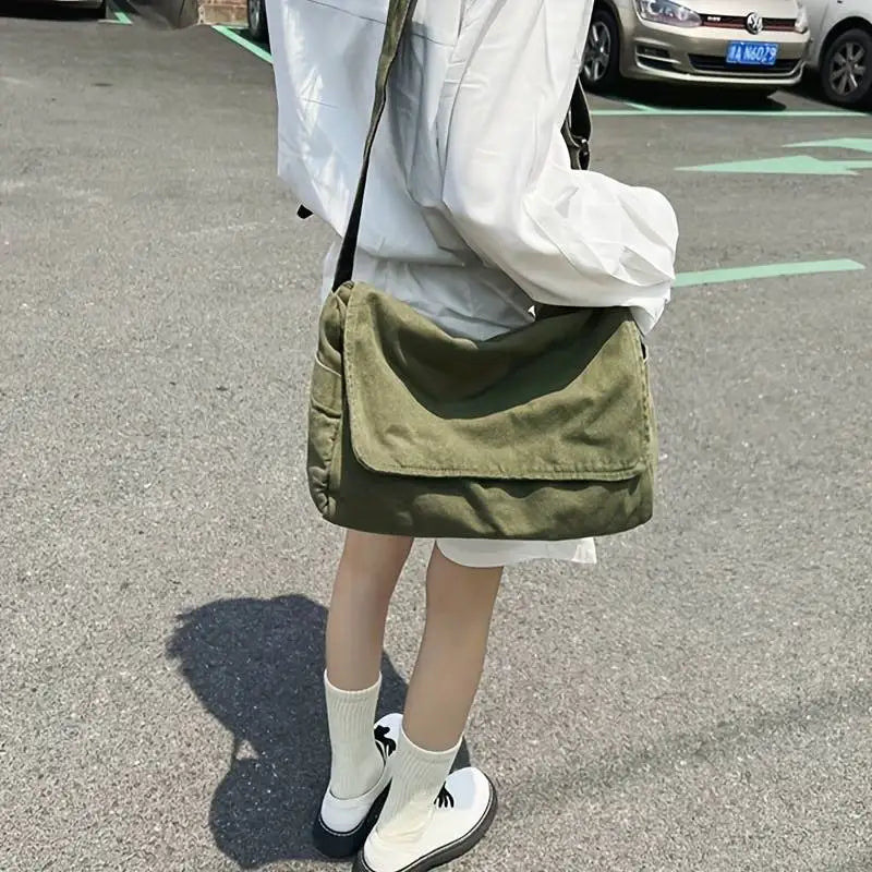 Women's Messenger Vintage Handbag Canvas Shoulder Casual Hand /Cross-body Bag