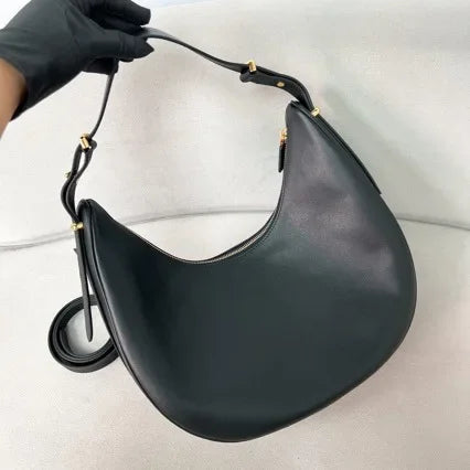 New Moon Imported Cow Leather Half-Moon Underarm/Shoulder High Quality Bag .