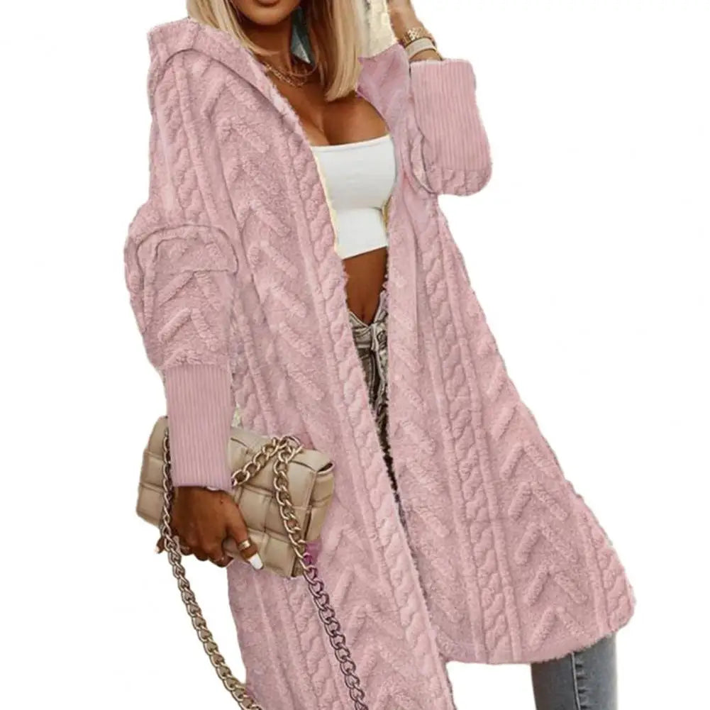 Womans's Stylish Oversized Knitted Long Cozy Sweater/Coat.