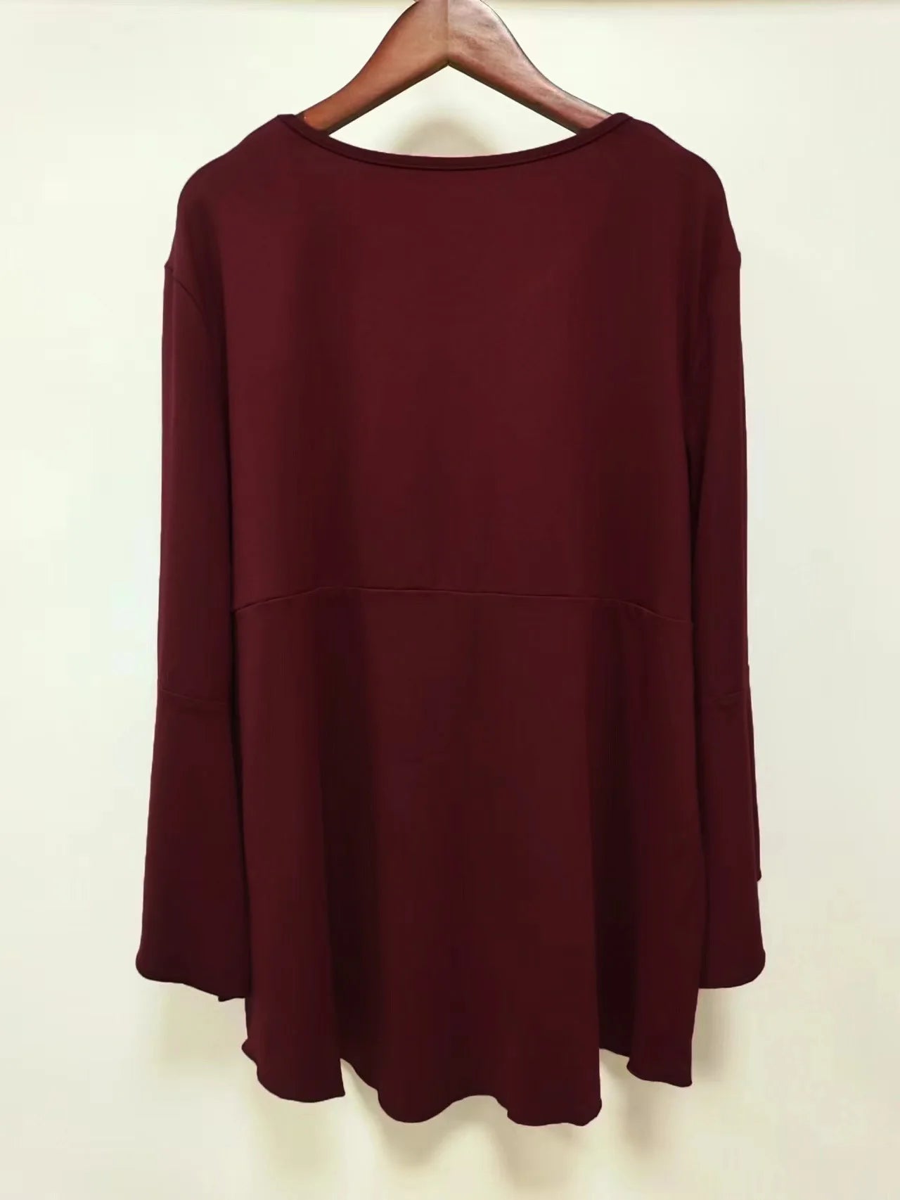 Plus size women's new style European Style casual solid colour top