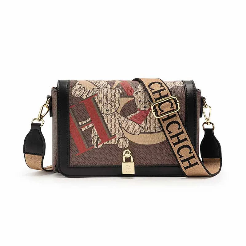 Women's Shoulder Elegant Cross-body Letter Embossed Printed Design.