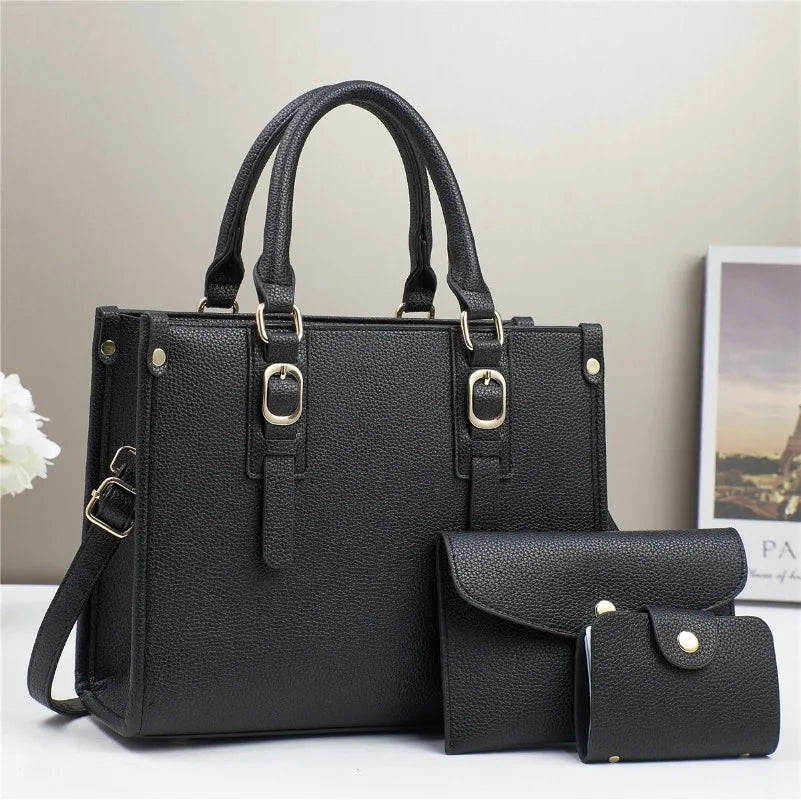 3 Piece Large Capacity Tote Bag High Quality Leather Designer bags