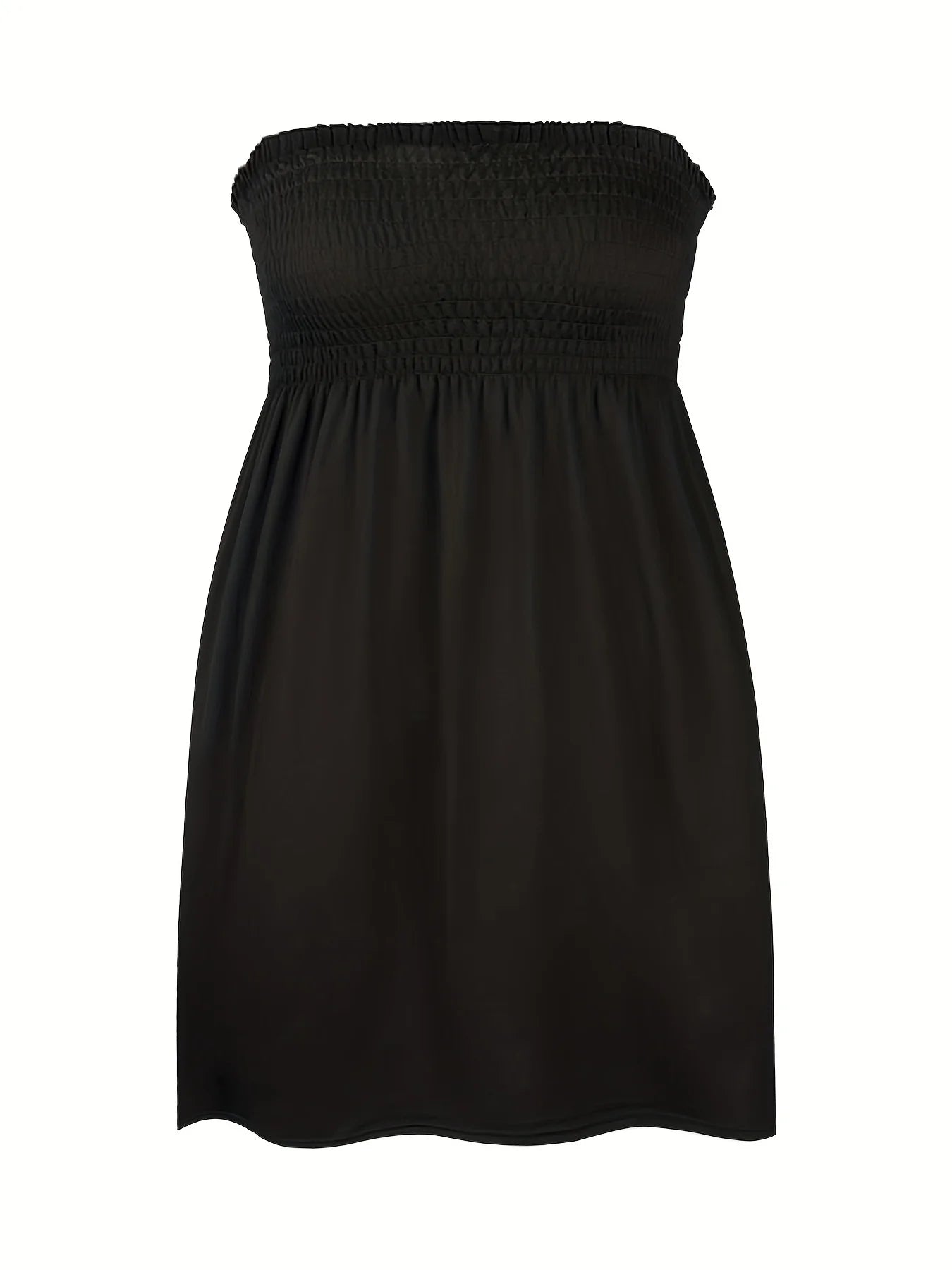 Plus Size Women's Sexy Pleated Tube Top.