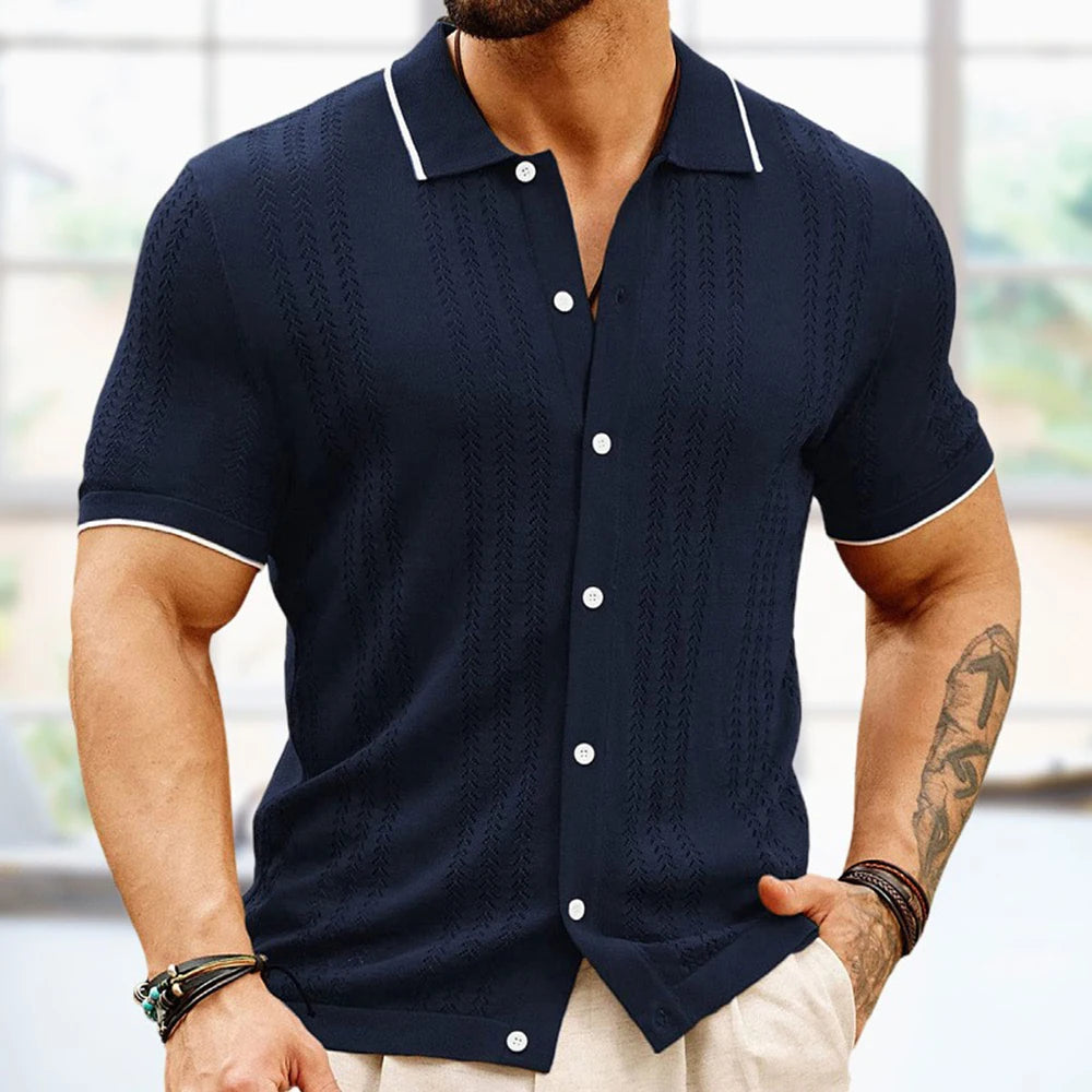 2025 Summer New Mens Fashion Trend Elegant Casual Thin  Polo Shirt.   S-3x