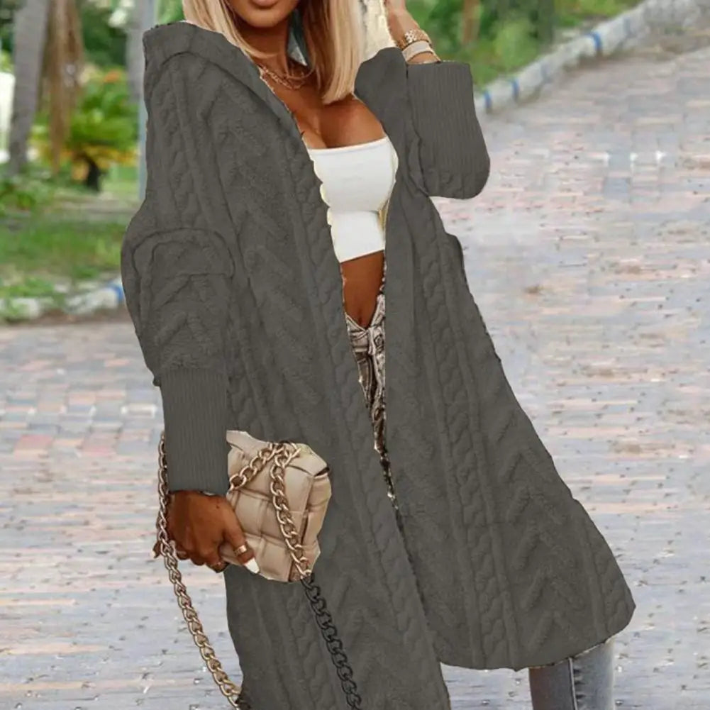 Womans's Stylish Oversized Knitted Long Cozy Sweater/Coat.