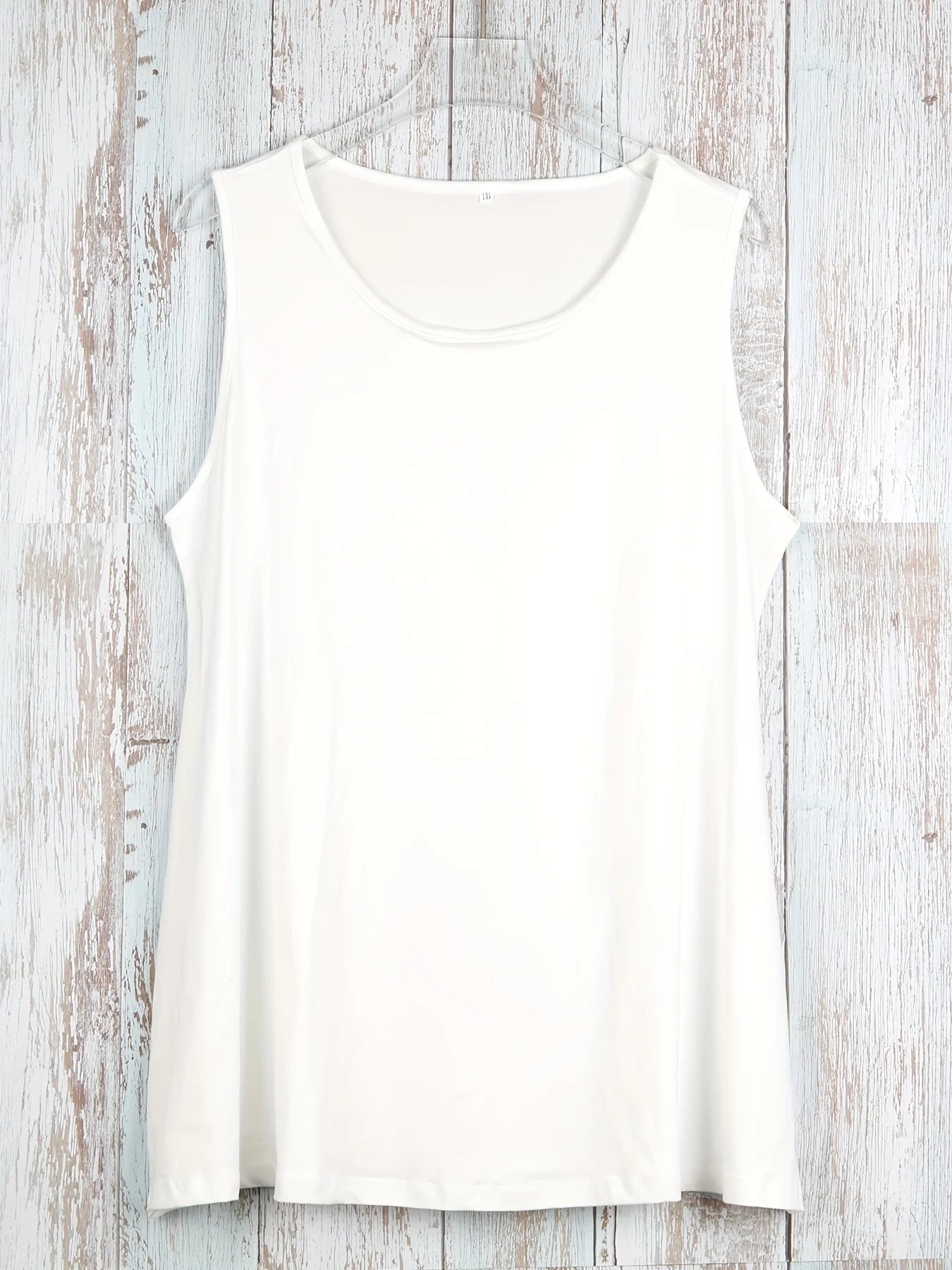 Womens Plus Size Summer Tank Top Sleeveless Casual /Dressy Casual Shirt - White.  1-6X