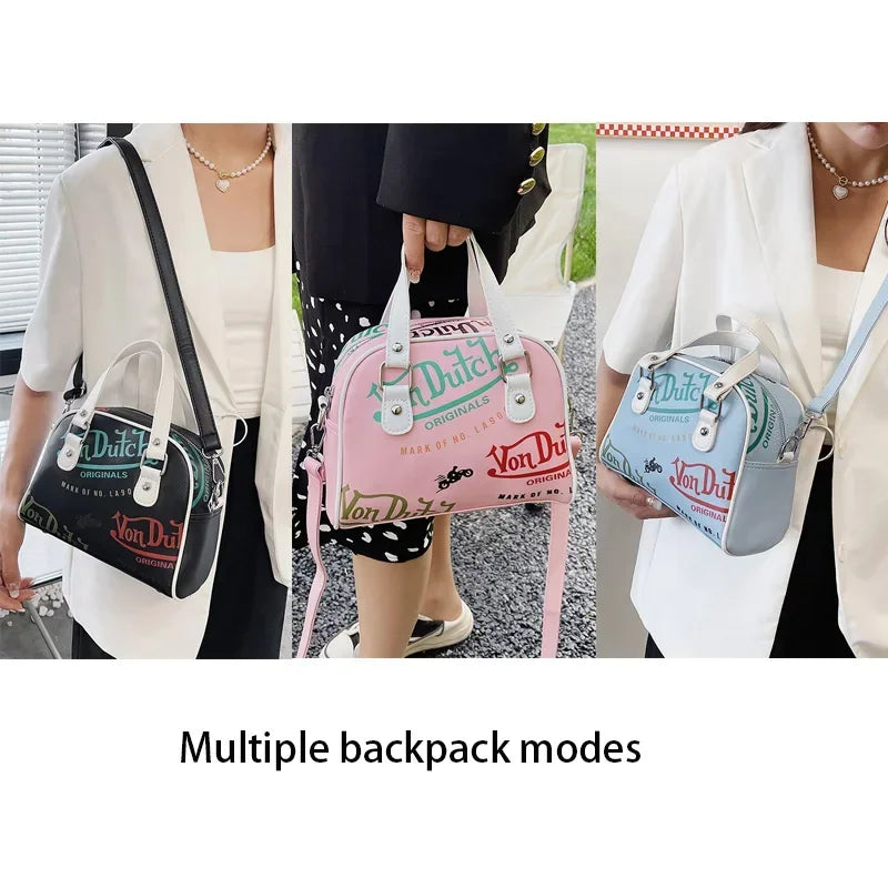 Ladies Cross-body/Shoulder Graffiti PU Leather Bag