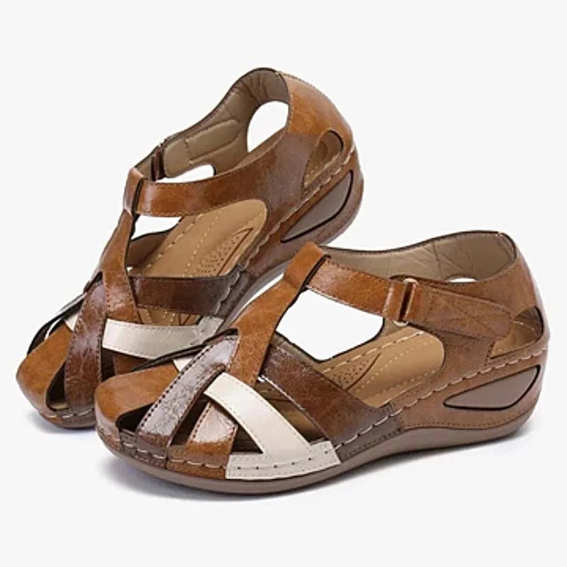Summer Shoe/Sandal Wedge Partially Open Toe Comfortable Sandal.