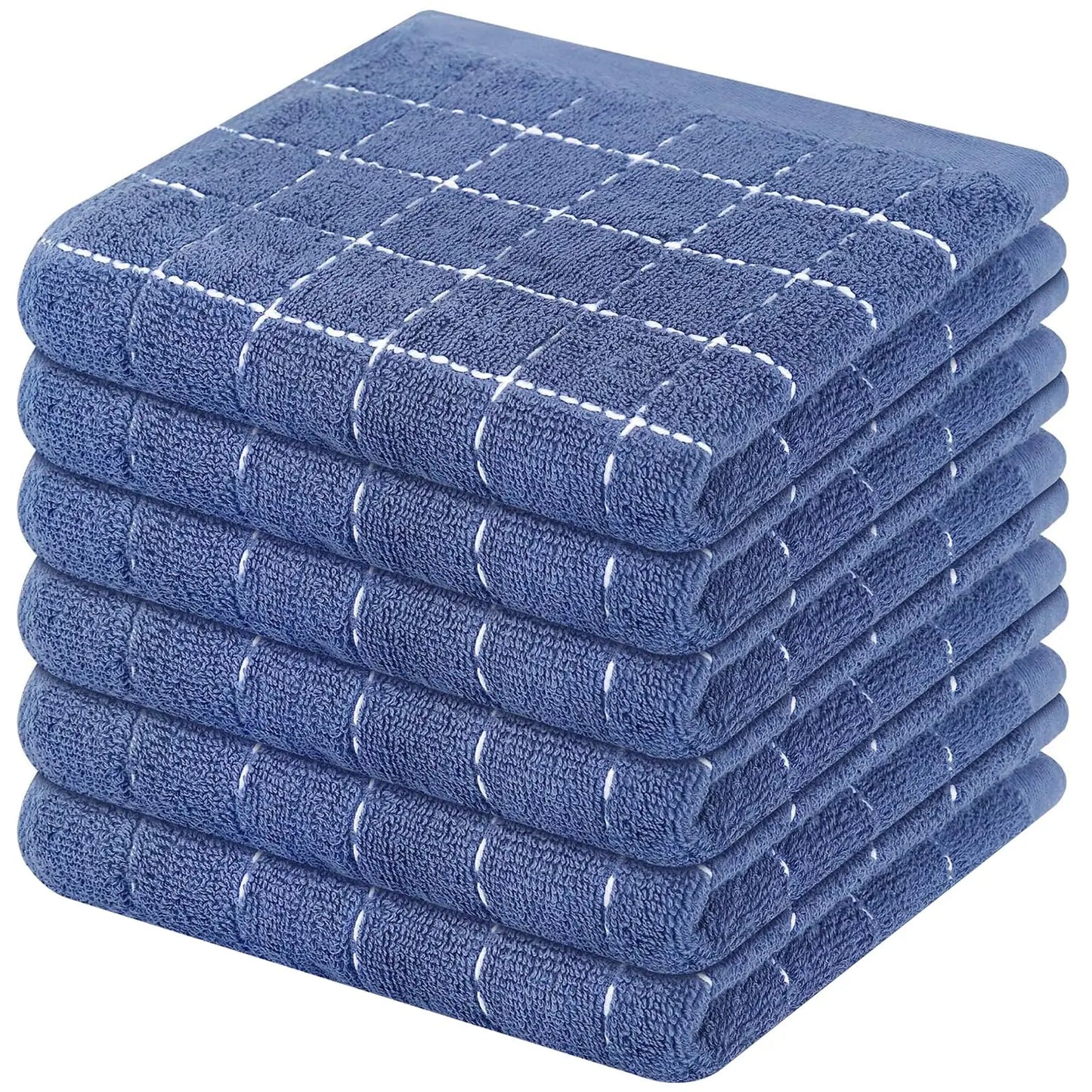 Homaxy 4Pcs New Cotton Dish Towels 100% Ultra Soft And Absorbent Kitchen Towels Soft Household Cleaning Tools Kitchen Wash Cloth