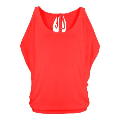 Sexy Batwing  Summer Women V Neck Short Hollow Out Sleeve Solid Colour Loose Top.  S-3X