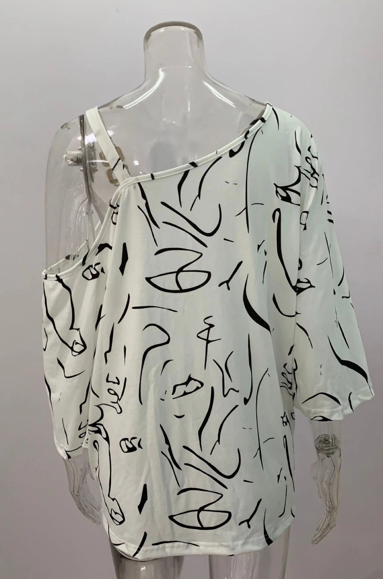 European Style Loose Casual  Print Blouse.  S-xxl