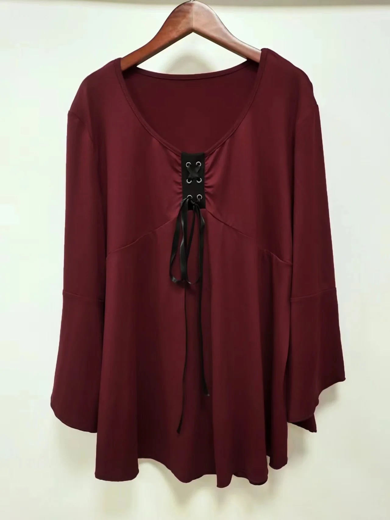 Plus size women's new style European Style casual solid colour top