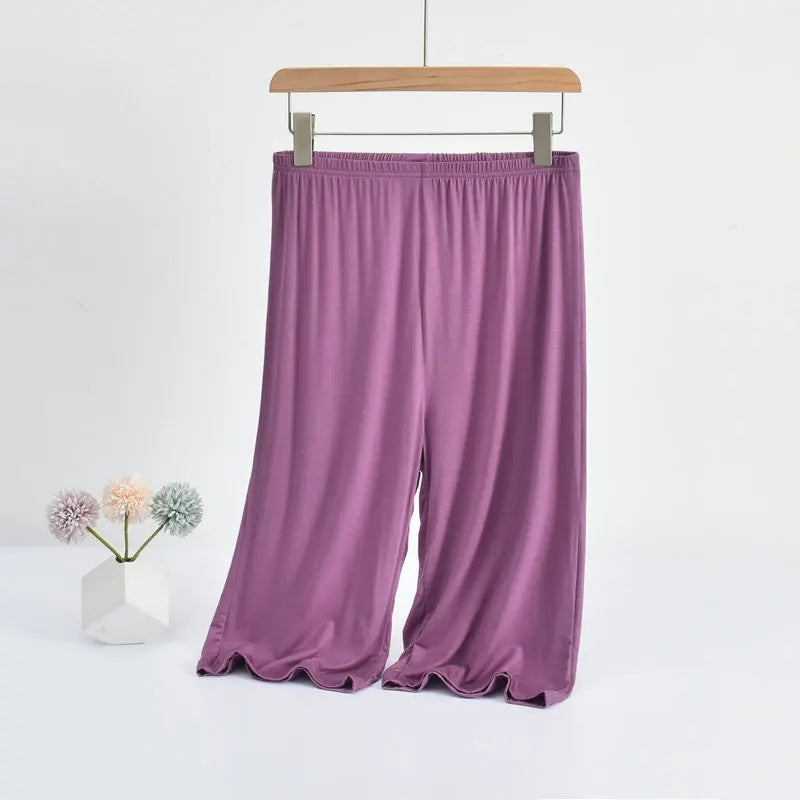 Plus size Mid-Calf Loose Fit Comfortable Pant