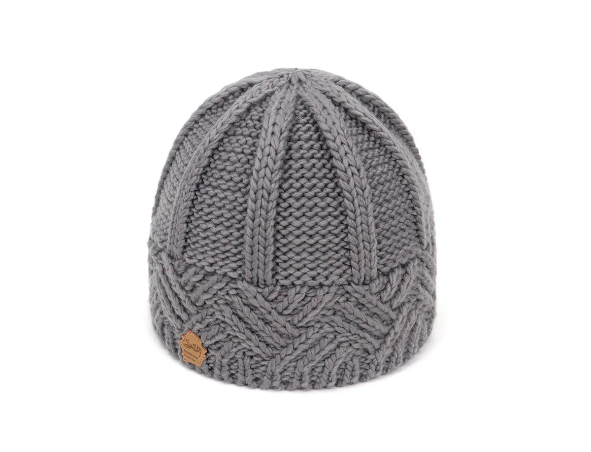 Autumn and Winter Knitted Hat with Retro Style Diamond Grid Knitted Yarn, Men's and Women's Fashion Hats