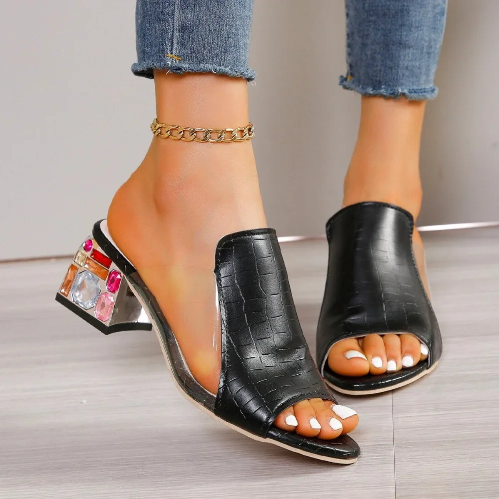Designer Low Heel 2025 Elegant Heels Comfortable Heeled women Sandals