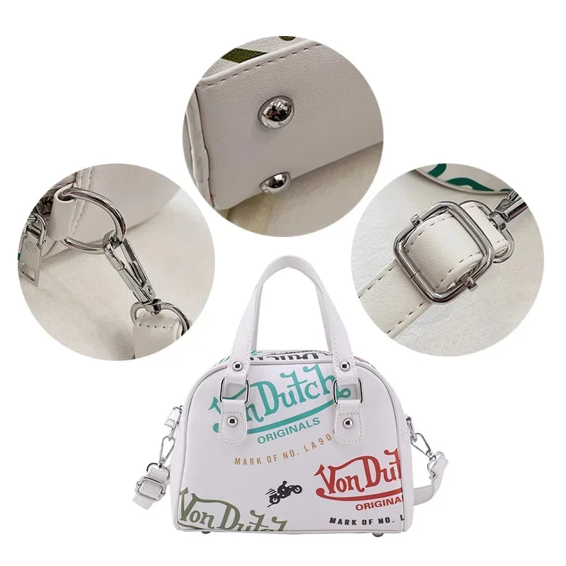 Ladies Cross-body/Shoulder Graffiti PU Leather Bag