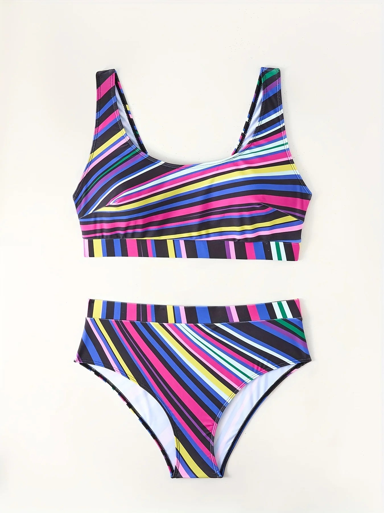 Plus Size Bikini Set Tie-Dye Swimwear 2025 Swimsuit Two Piece Beach Wear.