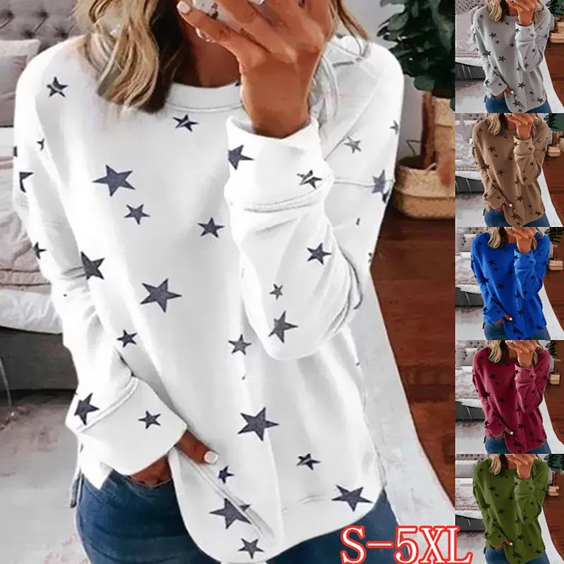 New Star Printing Fashion long-sleeved T-shirt.  S-5X