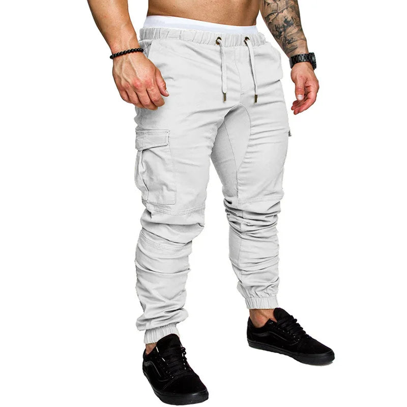 New Men's Woven Quick Dry Fabric Casual Pants Street-wear Multi-pocket Casual Pants.  S-5X