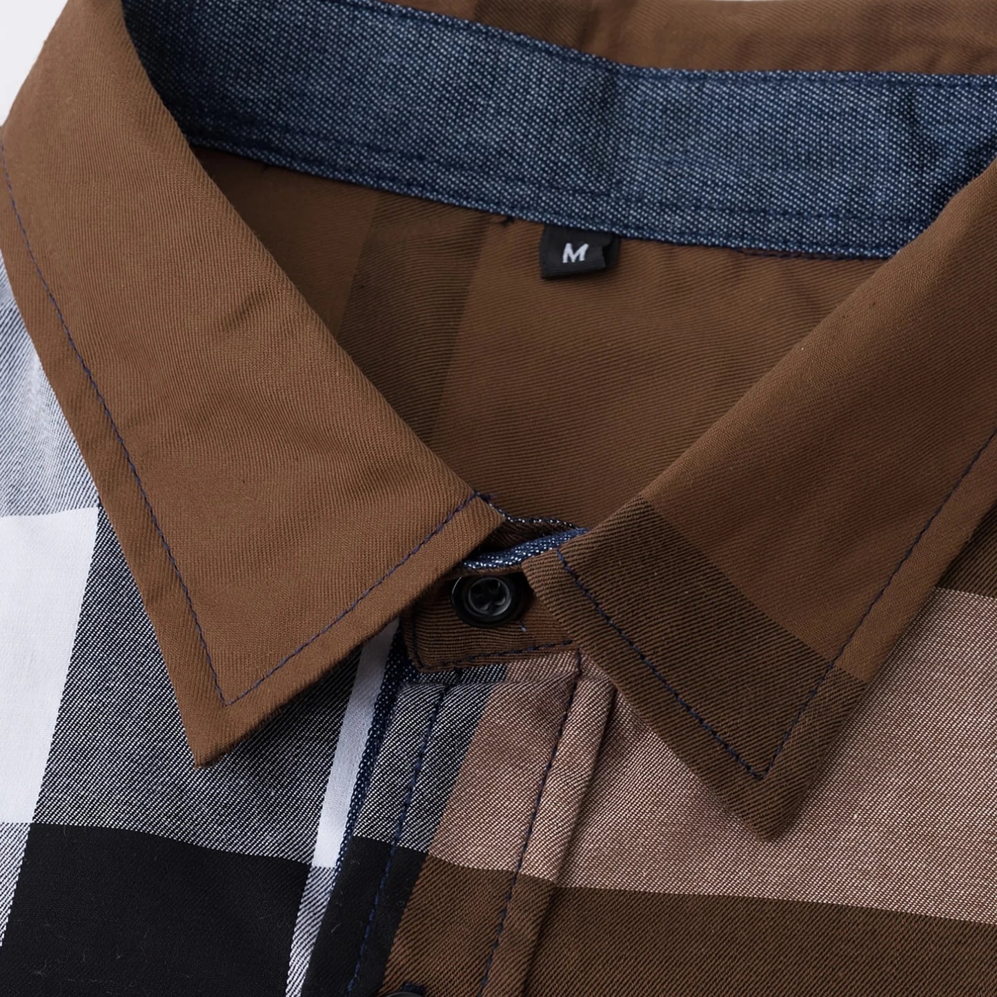 2025 New Fashion Mens Long Sleeve Button Down Shirts 100% Cotton Random Plaid Men's Casual Business Social Shirt for Men Tops