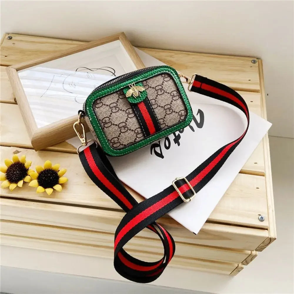New Fashion Cute Mini Children's Waterproof PU Shoulder Cross-body Bag