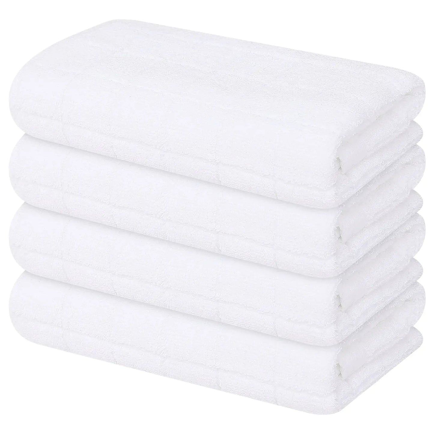 Homaxy 4Pcs New Cotton Dish Towels 100% Ultra Soft And Absorbent Kitchen Towels Soft Household Cleaning Tools Kitchen Wash Cloth