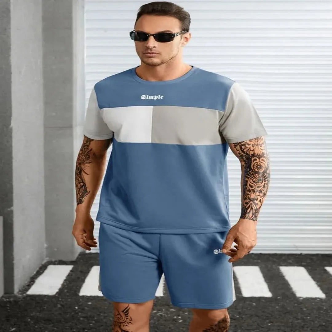 2025 Summer new Street City Fashion T-shirt and  Shorts Men's Summer set.  S-6X