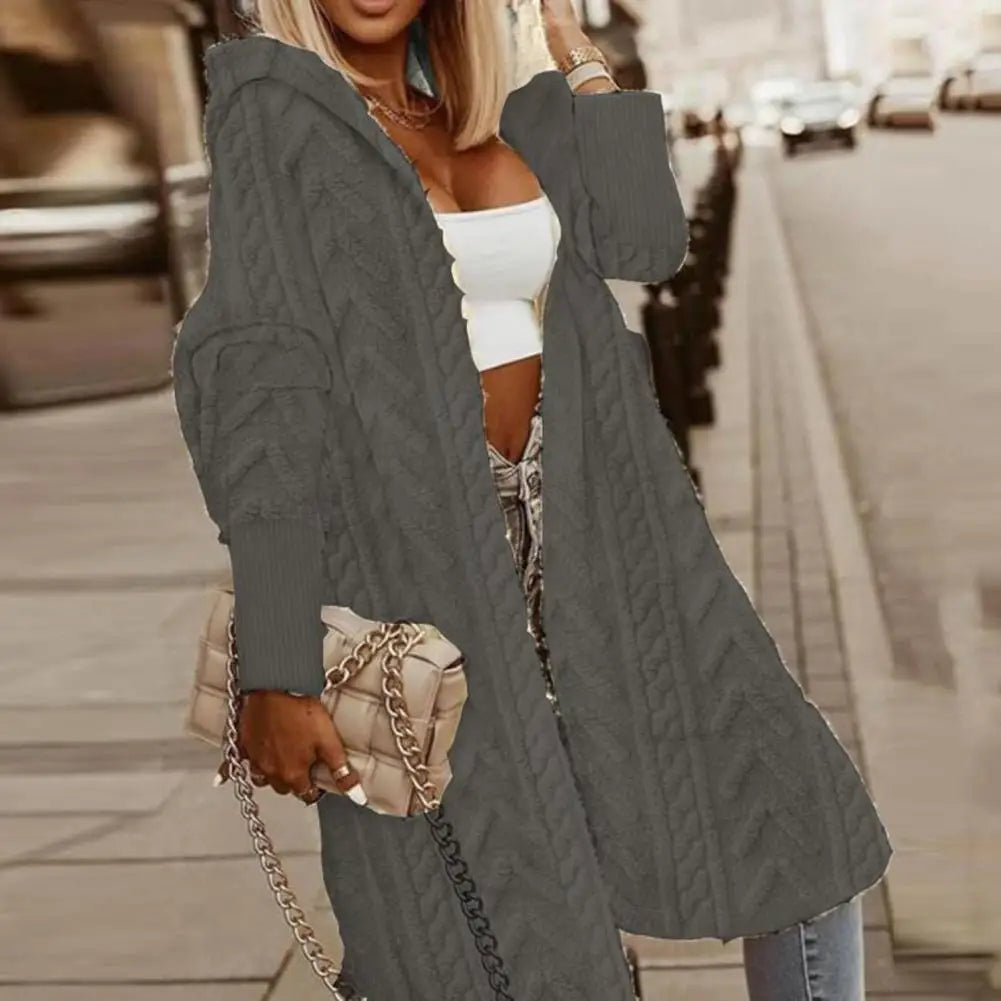 Womans's Stylish Oversized Knitted Long Cozy Sweater/Coat.