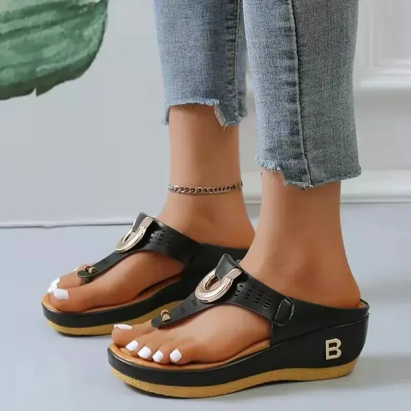 Summer Sandals Platform Wedges Non-Slip Open Toe Very Comfortable Shoes