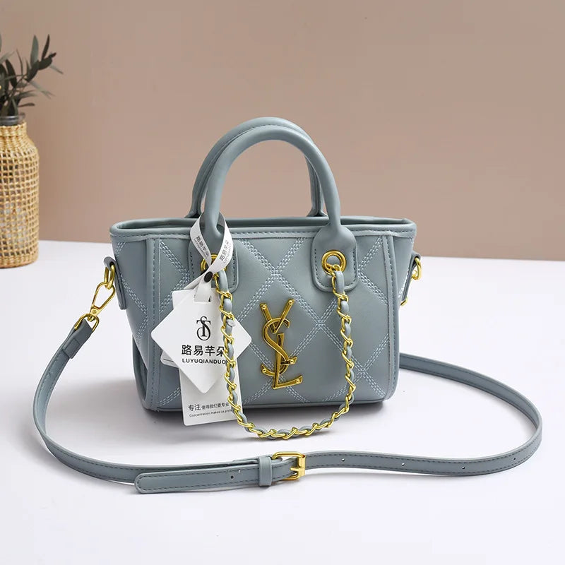 2025 New Style Handbag With Texture, Large Capacity Bucket Bag, Fashionable And Versatile Single Shoulder Crossbody Bag