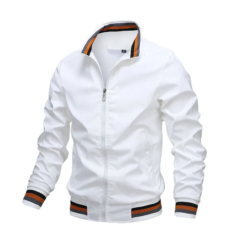 Windbreaker Men's Bomber jacket Casual Zipper Outdoor Sports jacket.  M-6x