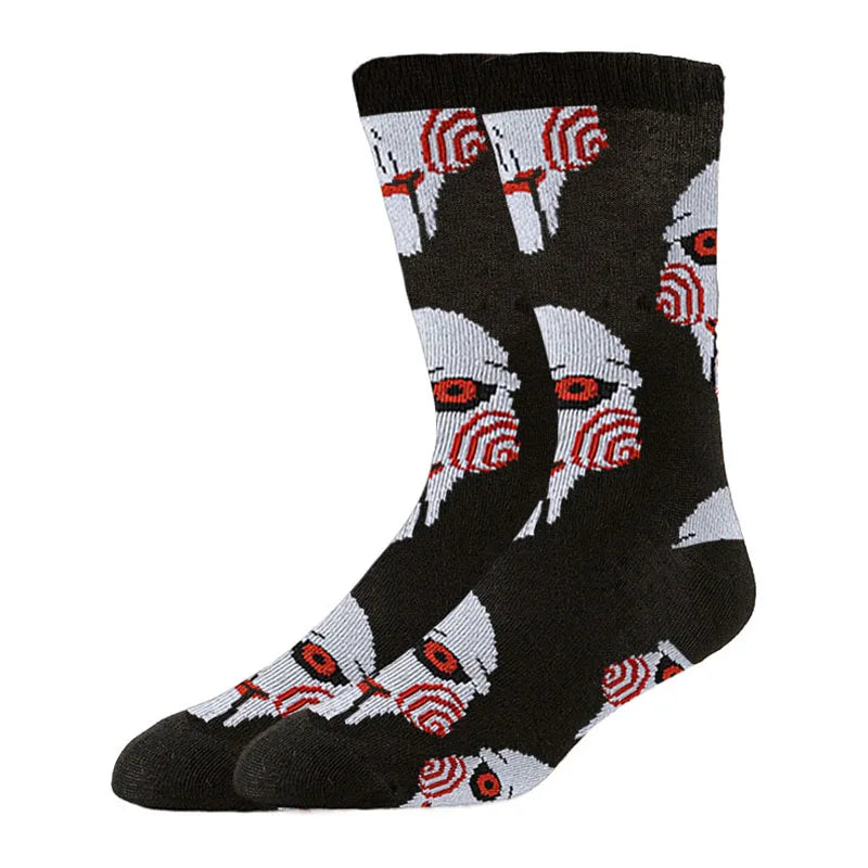 cartoon gamers anime socks men women crew socks Christmas Halloween novelty funny happy crazy street style skate socks