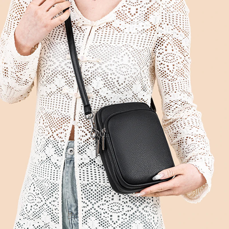New 100% Genuine cowhide Women's Leather Cross-body Bag