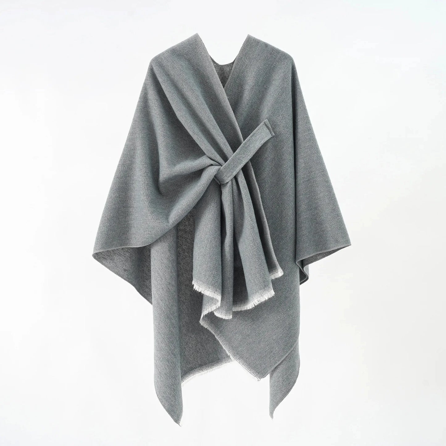 Autumn/Winter Solid Color Sensibility Design Side Slit Pashmina Shawl European Style