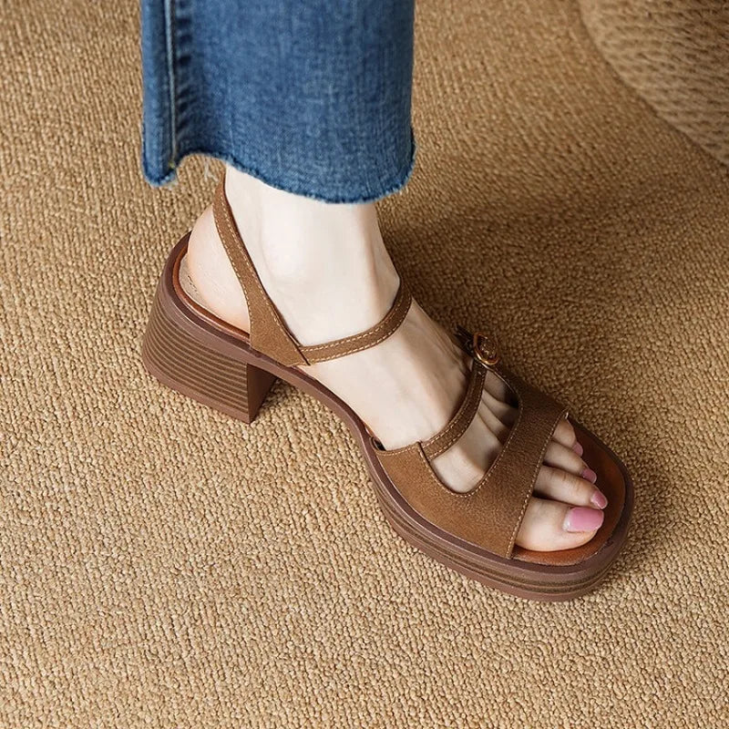Women Sandals New Fashion Casual Open Toe Solid Colour Designer Sandals