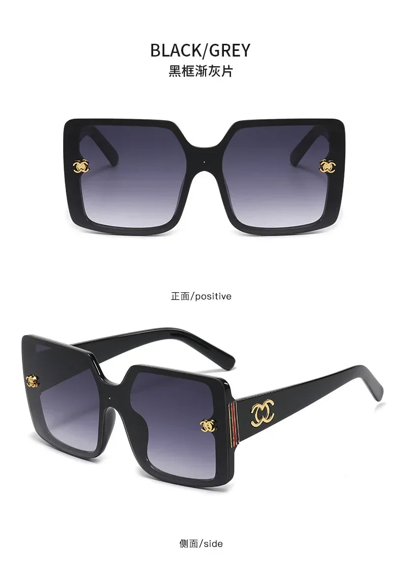Luxury Women's brand Oversized Designer Sunglasses UV400 .