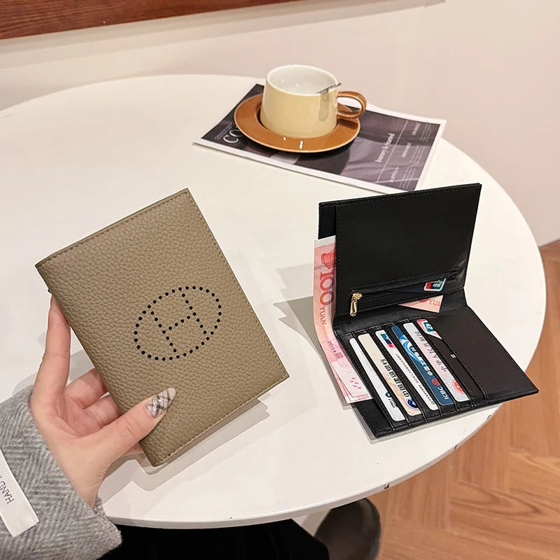 2025 Luxury-Style, Small-Sized Passport Holder, Women's Travel Card Bag, Integrated Wallet, Portable Document Storage Bag