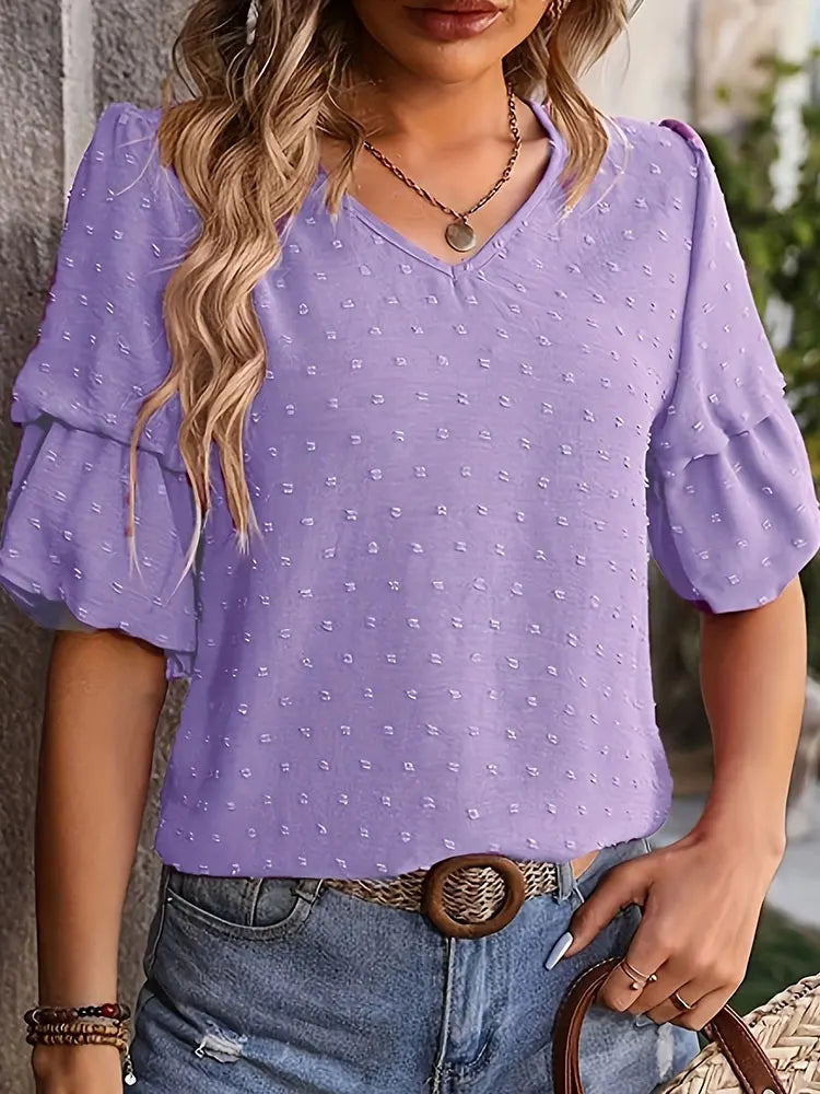Women's plus size Blouse summer chic elegant fashionable shirt.  1X-5X