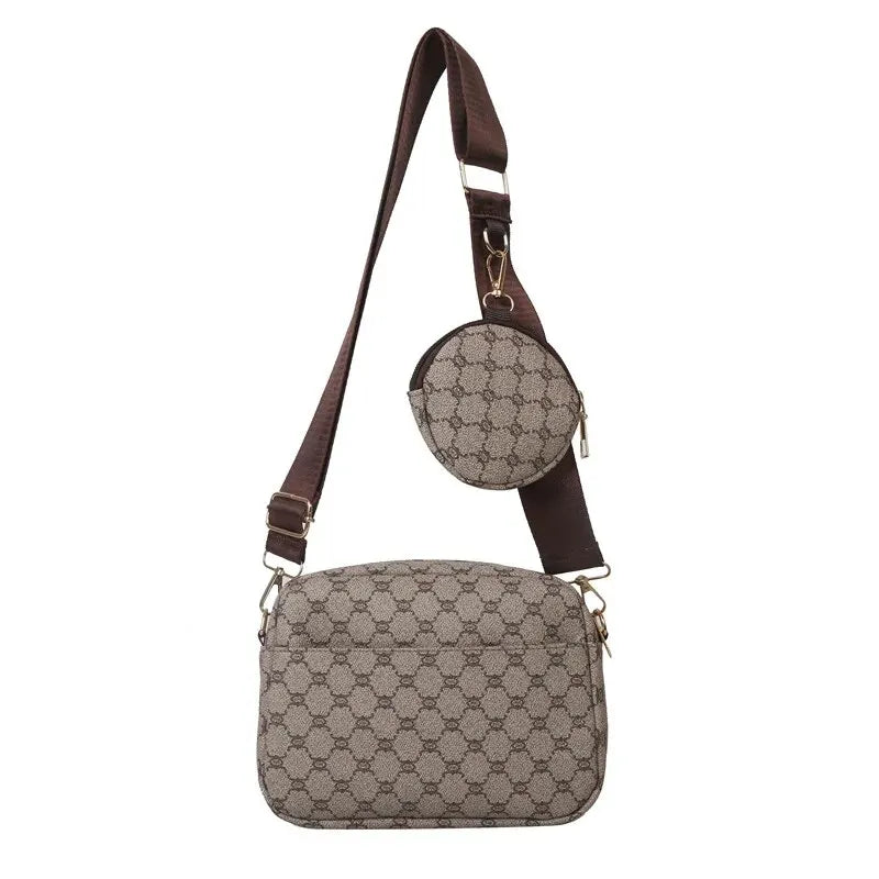 Vintage Fashion Handbag Soft PU Leather Shoulder /Crossbody Tote Bag