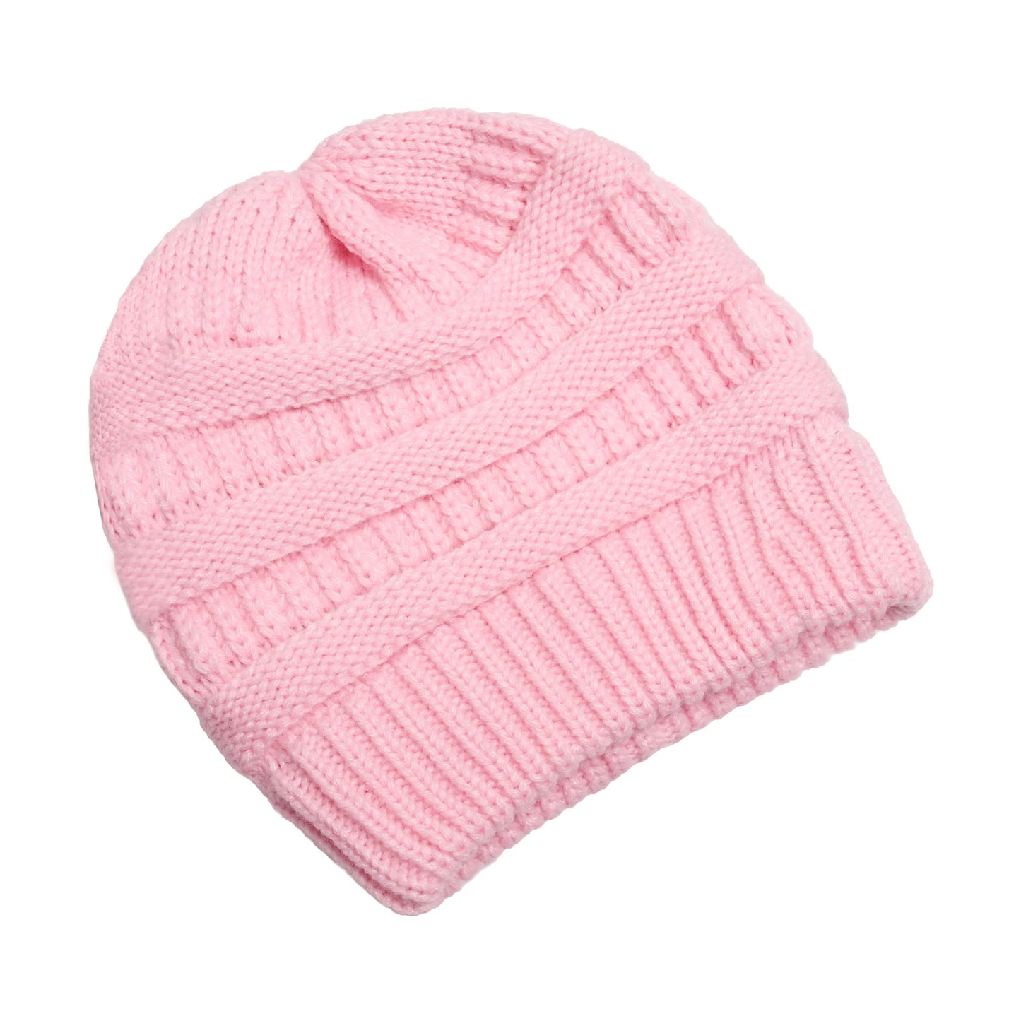 25 Color Solid Beanies Women Knitted Beanie Hat Fashion Autumn Winter Warm Hats Skullies Wool Cap for Women Wholesale