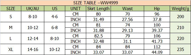 Women Summer Irregular Solid Colour Skirt.  S-XL