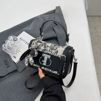 Popular Square Cross-body Bag For Women Luxury Designer Brand Flower Handbag / Tote Bag