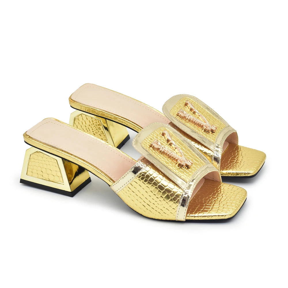New Ladies Dress Shoes Decorated with open Toe Luxury Sandals